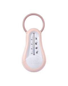 Beaba Bath Thermometer, Integrated Hanging Ring, Ergonomic Shape, Easy To Use, Easy Temperature Reading - Old Pink