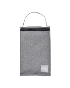Beaba Isothermal Meal Pouch, Makes Carrying Easier, Waterproof And Stain-Resistant, Equipped With A Carrying Handle - Gray
