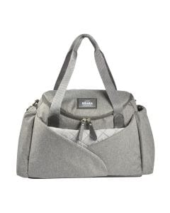 Beaba Sydney Changing Bag, 21L Capacity, Shoulder Strap, Removable Changing Mat, Multiple Pockets - Heather Gray