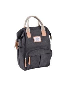 Beaba Wellington Changing Bag, Ultra Practical, Premium Quality, Water-Resistant - Dark Heather Gray