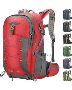 Maelstrom 40L Hiking Backpack, Unisex Waterproof Travel Daypack with Rain Cover and Breathable Ergonomic Design