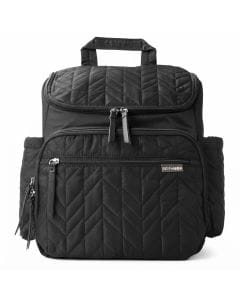 Skip Hop Forma Diaper Backpack, Lightweight And Waterproof Design, Smart Organized Storage System, Stroller-Friendly Clip System - Jet Black
