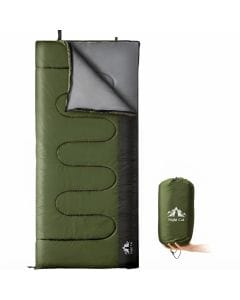 Night Cat 3-Season Camping Sleeping Bag, Lightweight Portable Backpacking Bed for Hiking, Travel and Outdoor Adventures