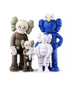 Luxury Signature Kaws Family Figures Brown Version, Vinyl Paint Resin Collectible Art Statue, Modern Decorative Display for Home