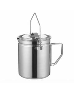 Fire-Maple Antarcti 1.2L Stainless Steel Camping Pot with Steamer, Durable Hanging Cookware for Outdoor Adventures
