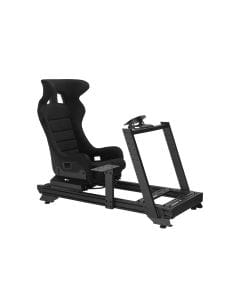 Epic Gamers Strix Sim Racing Cockpit – Racing Simulator Cockpit with Gear Shift Mount & Seat | Black – EG-RCGMS