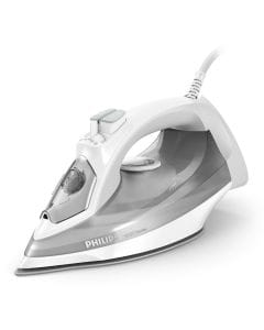 Philips 5000 Series Steam Iron, 2400W, SteamGlide Plus Soleplate, 40g/min Continuous Steam, 160g Steam Boost, Vertical Steaming, Calc-Clean, Drip-Stop | Grey - DST5010/16
