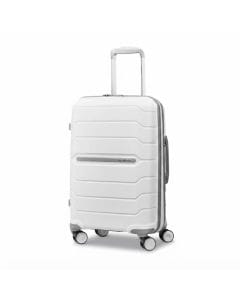 Samsonite Freeform Cabin Suitcase, 21-Inch Expandable Spinner Luggage, Durable Polypropylene, TSA | White