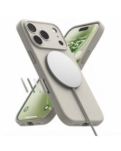 Ringke Magnetic Liquid Silicone Case for iPhone 17 Pro, MagSafe Compatibility and Multi-Layer Protection