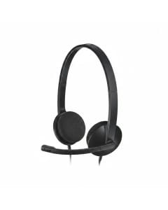 Logitech H340 USB PC Headset with Noise-Cancelling Microphone, Over-Ear - Black