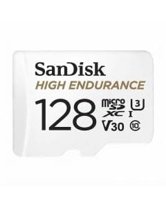 SanDisk 128GB High Endurance microSDXC Memory Card with Adapter, V30, U3, 4K UHD, SDSQQNR-128G