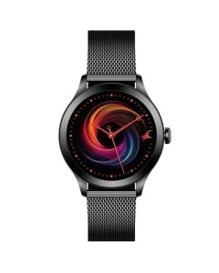 Titan Fastrack Vybe Smartwatch, 1.19" AMOLED Display, Health Suite, Women's Health Tracking | Black - 68053NM01