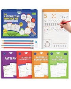 Skillmatics Handwriting Practice Kit, 4 Progressive Workbooks for Kids, Preschool to Grade 1, Writing & Pen Control Practice