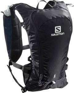 Salomon Agile 6 Set Lightweight Trail Running Backpack, 6L Hydration Pack with Two 500 ml Soft Flasks for Running and Hiking