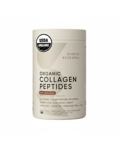Sports Research Organic Collagen Powder - Hydrolyzed Type I & III - Dark Chocolate Flavor - 30 Servings