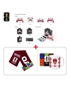 Qatar Fan Tech Gift Bundle FIFA Gaming Controller + National Scarfs + Ceramic Mugs (603001000013834,603001000013862,603001000013872)