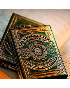 Theory II High Victorian Green Playing Cards, Luxury Premium Deck, Elegant Vintage Design, Collectible Poker Cards Set