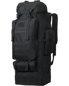 Lizbin 100L Hiking Backpack, Tactical MOLLE Travel Rucksack, Lightweight Water-Resistant Military Camping Pack
