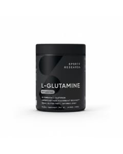 Sports Research L-Glutamine Powder - 5g for Recovery & Gut Health - 10.58 Oz