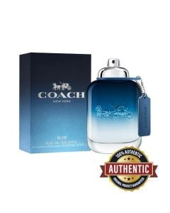 Coach Blue Eau de Toilette for Men, Fresh Aromatic Woody Fragrance with Lime, Absinthe, Black Pepper & Cedarwood - 100ml