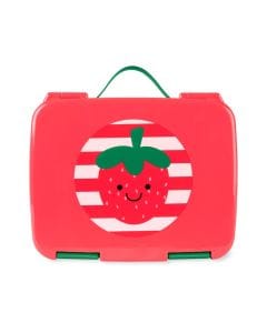 Skip Hop Strawberry Spark Style Bento Lunch Box 3+ Years, Easy Open And Close Latches, Flexible Carry Handle - Strawberry