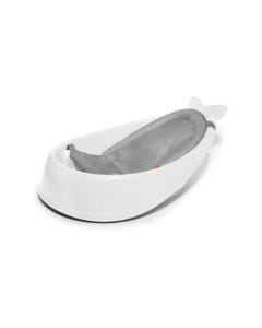 Skip Hop Moby Smart Sling 3 Stage Tub 0+ Monthss, Convenient And Space-Saving Design, Easy Transition For Sitters, Smart Sling For Adjustable Comfort - White
