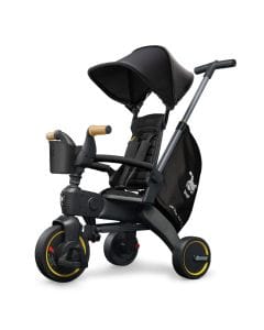 Doona Liki Trike, Ultra-Compact Folding Trike Design, Dual Steering System For Easy Control, Durable Premium Construction - Nitro Black - S5