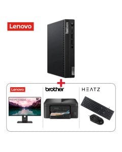 Home Office PC Bundle Lenova Desktop Pc 8GB 512GB + Lenova 24 inch Monitor + Heatz Wired Keyboard & Mouse + Brother 3 In 1 Wireless Printer (603001000005792,603001000008767,603001000003552,301002000000485)