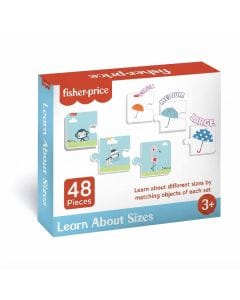 Fisher-Price Learn About Sizes Jigsaw Puzzle Set, 48 Colorful Pieces in 16 Sets of 3, Educational Learning Toy
