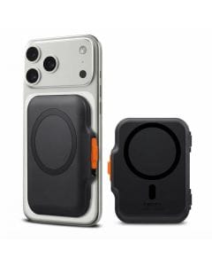 Spigen TinTap MagFit+ Magnetic Wallet for iPhone 17–12 Series, Hard-Shell Dual-Sided MagSafe Card Holder