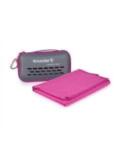 4Monster Microfiber Camping Towel, Ultra-Absorbent, Quick-Dry, Compact Travel Towel with Carry Case for Hiking and Gym 