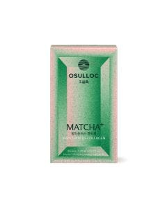 OSULLOC Matcha Plus + Collagen Tea Supplement, Jeju Matcha with Collagen, Convenient Daily Stick Pack, Smooth Matcha Blend