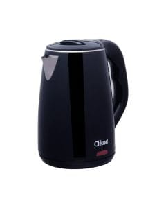 Clikon Double Wall Electric Kettle, 1.8L Capacity, 1500W, Fast Boiling, Double-Wall Insulation, Cordless Design | Grey - CK5127