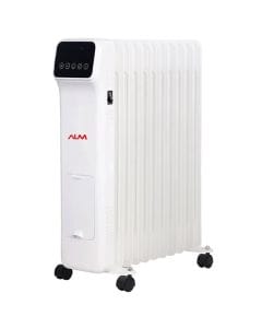 ALM 11-Fin Oil Radiator Heater, Remote Control, Adjustable Thermostat, Multiple Heat Settings, Portable Home Heating | ALM-OR11