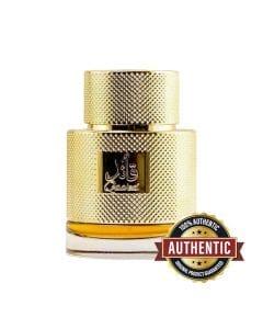 Lattafa Qaa'ed Eau de Parfum 100ml - Unisex, Cinnamon, Cardamom & Bergamot, Saffron & Sandalwood, Vanilla, Oud & Leather Base