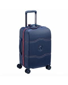 Delsey Chatelet Air 2.0 55cm Hardcase Cabin Luggage - Lightweight Polycarbonate Carry-On Spinner, TSA Combination Lock | Blue
