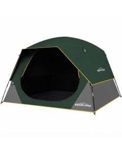 LOYEAHCAMP 4-Person Blackout Camping Tent, Waterproof Dome Shelter with Rainfly, 5-Minute Setup and UV Protection
