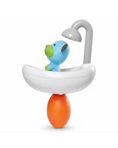 Skip Hop Zoo Bath Squeeze And Shower Dog 2+ Years, Interactive Shower Spray, Easy For Little Hands To Hold, Encourages Tub Time - Multicolour