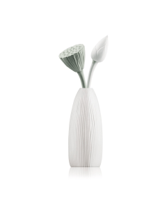Chando Aroma Porcelain Diffuser Lotus Purity, White Tide Fragrance, Decorative Porcelain Design for Rooms up to 12sqm - 200ml 