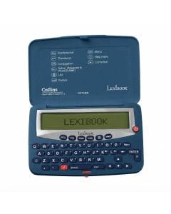 Lexibook Collins English Dictionary Electronic Pocket Spellchecker & Thesaurus, Crossword Solver Blue/White