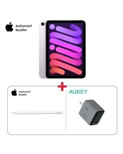 iPad Mini Bundle Apple iPad Mini 256GB Purple + Pencil + Aukey 45W Wall Charger (603001000002793,603001000000460,603001000007229)