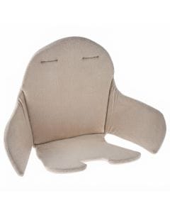 Childhome Evolu 2 High Chair Seat Cushion, Elegant And Functional Design, Machine Washable, Soft And Breathable Cotton - Tricot Pastel Mouse Gray