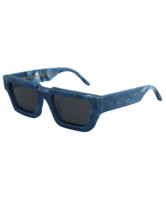 Doppe Sama Ocean Blue Sunglasses, Ocean Blue Acetate Frame, UV400 Protection Lenses, Unisex Designer Eyewear