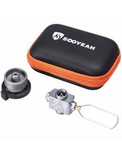 Gas Saver Plus Isobutane Refill Adapter for Camping Stoves, Lindal Valve Canister Transfer Adapter with Air Control
