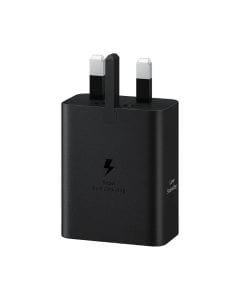 Samsung 50W Power Adapter Duo (W/Cable), Dual Port, Super Fast Charging 2.0, USB-C Charging | Black - EPT5020XBEGAE