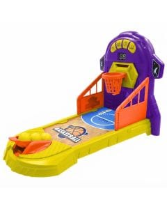 Lexibook Electronic Basketball Game with Moving Panel, 3 Difficulty Levels, Sound & Light Effects Purple/Yellow