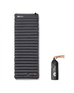 Ultralight Inflatable Camping Air Mattress, 4-Inch Thick Sleeping Pad with Built-In Foot Pump, Waterproof Outdoor Design