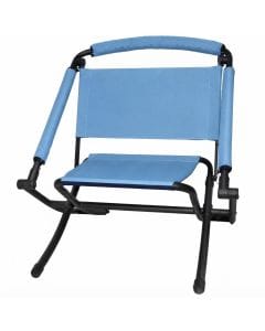 PARADISO Reversible High and Low Folding Chair, Adjustable Portable Camping Seat for Beach and Garden