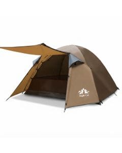 Night Cat Pop-Up Tent for 3–4 People, Waterproof Dome Camping Shelter with Porch and Easy Setup