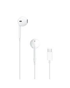 Apple EarPods USB-C- Wired Earbuds with Mic & Remote for iPhone 15/16/17, iPad | MTJY3ZM/A | White 